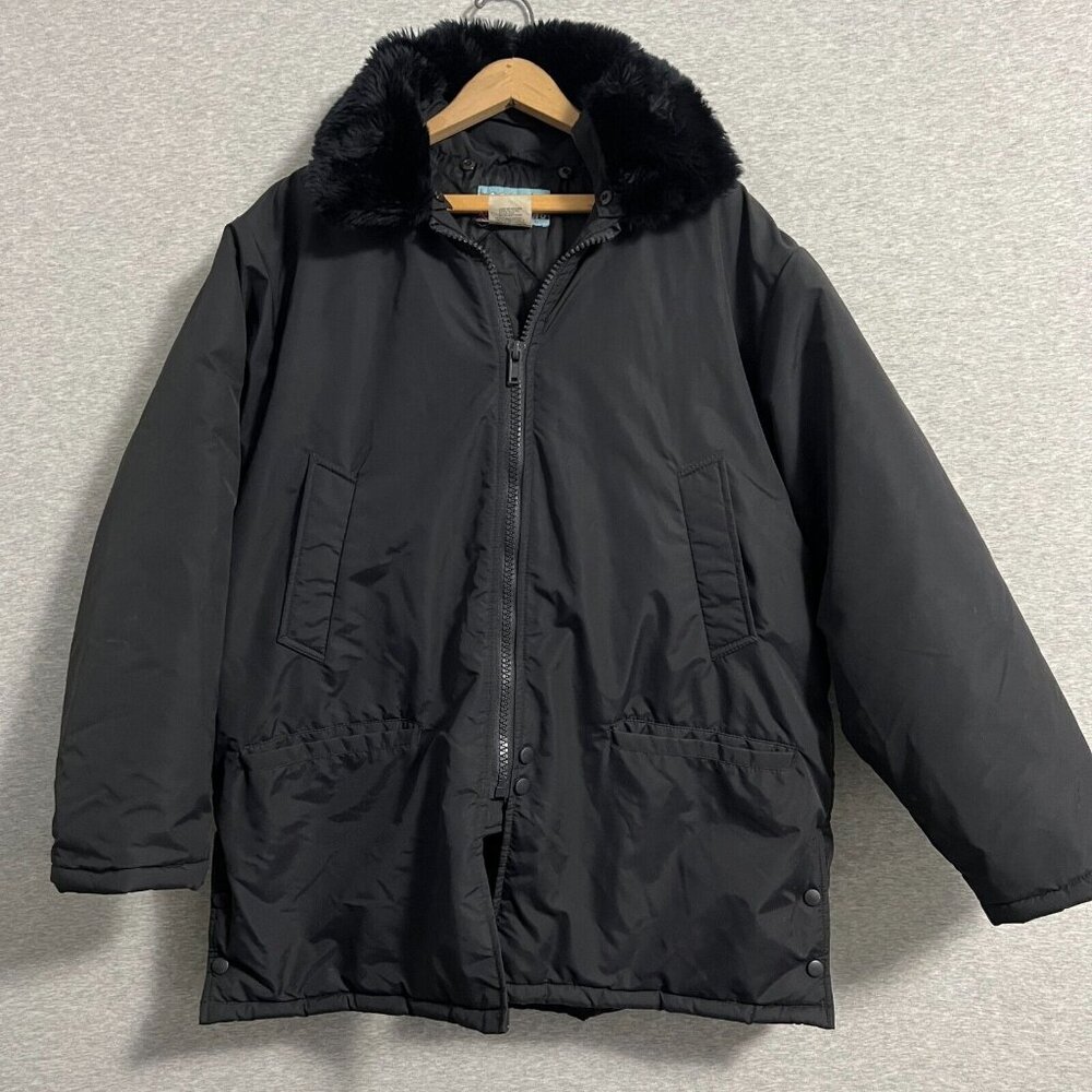 Timberking 2010 Taslin Parka Jacket Mens Extra Large Pile Collar Hood‎ Workwear
